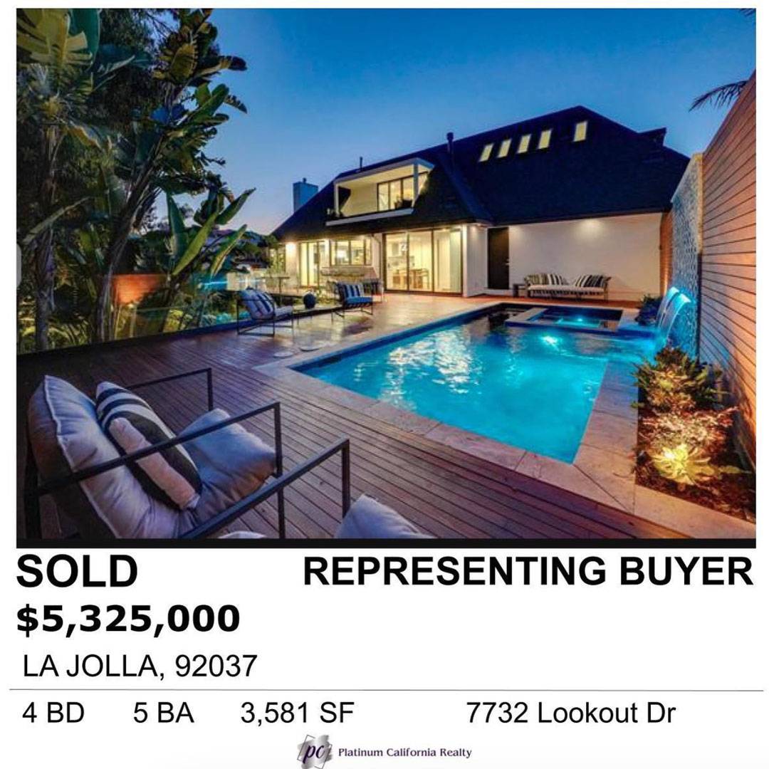 Home sold in La Jolla